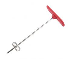 Myhoomowe New Creativo Frutta Verdura Spirale Torsione Coltello in Acciaio Inox Manuale Spirale Carving Cutter Cucina Vassoio Decorazione Verdura Coltello Spirale Intaglio Strumento Rosso