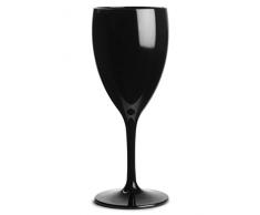 Bbp bb-143 – 1BL NS bicchiere di vino, in policarbonato, 312 ml, 11 ml, nero (confezione da 12)