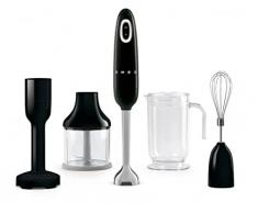 Smeg HBF22BLEU - Frullatore a immersione stile anni 50, colore: nero
