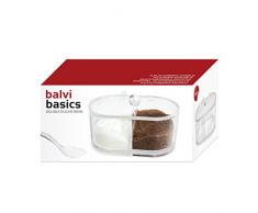 Balvi zuccheriera doppia Basics Colore trasparente Con due scomparti Acrilico