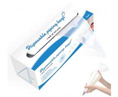 Homewit Sac à poche medie da 40 cm, usa e getta, 100 sac à poche usa e getta, per sac à poche per cuocere e torte, decorazioni e biscotti