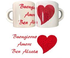 BrolloGroup Tazzina da caffè Personalizzabile con Piattino Tazzine Personalizzate con Foto e Dediche PS 10531