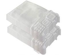 Set 12 Sacchetti per aspirapolvere adatti per Vorwerk Folletto VK 135 136 - VK135, VK136 - FP 135 136 - FP135/136 - con microfibra speciale