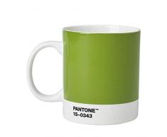 Copenhagen design Pantone Mug, Coffee/Tea Cup, fine China (Ceramic), 375 ml, Greenery, Color of The Year 2017, Porcellana, Green 15-0343, One Size