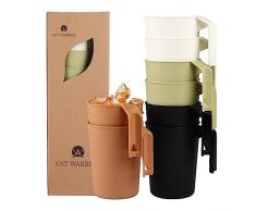 Ant Warvior Tazze plastica, Bicchieri plastica, per cocktail, campeggio, 8 pezzi, 350ml(11.8 oz), tazze da the, succo, birra, lavabile in lavastoviglie, riutilizzabili