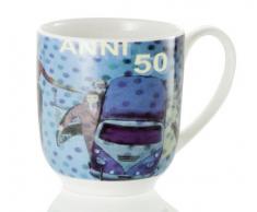 Brandani Tazza Mug Fuori porta anni 50 vintage Porcellana Bone China