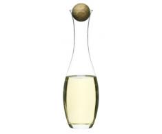 Sagaform - Set oliera e acetiera con Tappi in Quercia, Confezione da 2, Wine Carafe with Oak Stopper