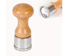 Verbania Shop Stampo in Alluminio per Ravioli Tondo con ESPULSORE Automatico Diametro Ø 4,8 cm CAPPELLETTI, ANOLINI E Biscotti Cookie Stamp