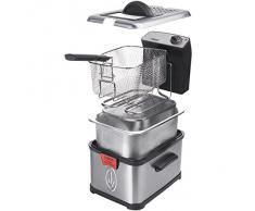 Friggitrice Princess 183001 Superior – Zona fredda e filtri di sicurezza – Potenza 3200 Watt – Capacità 3 litri