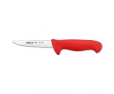 Arcos Serie 2900, Coltello Disosso, Lama Acciaio Inossidabile NITRUM 130 mm, Manico Polipropilene, Colore Rosso
