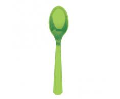 Amscan International 4547-53 - Cucchiai In Plastica, Verde acido, 20 pezzi
