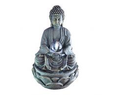 Zen Luce SCFR 8G Buddha Meditation Fontana Grande Interni Dark Brown / Cioccolato 21 x 21 x 30 cm
