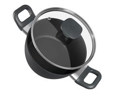 Klarstein Pentola Antiaderente, Pentola Induzione 20cm, Pentola per Pasta Lavabile in Lavastoviglie, Casseruola Antiaderente da 2.3L, Pentola Pasta Antiaderente per Induzione, Ceramica, Gas, Piastra