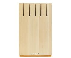 FISKARS Functional Form Ceppo Vuoto in Legno per Coltelli, 9 x 14.7 x 23.95 cm