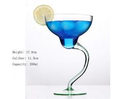 coolter Set da 3 Pezzi Bicchieri da Coppa Cocktail Martini Grande in Bicchiere in Vetro Martini in Cristallo Buona qualità Occhiali Margarita di Grande Valore Vintage