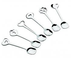 Guzzini Love Set 6 Cucchiaini, Acciaio Inossidabile, 6 unitÃ