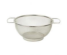 Excelsa Net Work Scolariso/Scolapasta a Rete Fine, Acciaio Inossidabile, Argento, Diametro: 25 cm