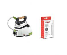 Polti Vaporella 535 Eco_PRO Ferro da Stiro a Vapore con Caldaia, Tappo di Sicurezza, 4 Bar, 1750 W, 0.9 Litri, Alluminio, Bianco & Kalstop PAEU0094 Anticalcare per Apparecchi a Caldaia