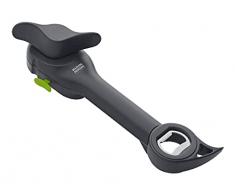 KUHN RIKON Apriscatole multiuso Auto Safety Master, colore grigio, senza bordi taglienti, pulito e sicuro, per aprire lattine, bottiglie e molto altro