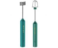 Voeecyttu USB Ricaricabile Elettrica Frusta Uova Sbattitore a Mano Melanger Caffè Domestico Shaker Melanger Montalino Verde