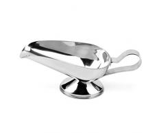YIXIN2013SHOP Salsiera dellAcciaio Inossidabile di qualità Gravy Barche Serveware Ristorante Stile Gravy Dining Gravy Boat Salsiera in Porcellana (Size : S)