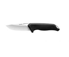 Gerber Coltello a serramanico con fodero in nylon, Lunghezza lama: 8,8 cm, Moment Folding Sheath Knife, Nero, 31-003625