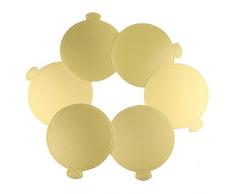 Duokon 100 Pezzi di Torta Mousse, Mini Torta doro Carta Cupcake Dessert Display Vassoio Vassoio Torta di Compleanno Torta Kit di Strumenti Decorativi