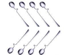 6 Pezzi in Acciaio Inox Mestolo per Miele Stick Server Asta di agitazione per Latte per Barattolo di sciroppo SY BMBN Mestolo di agitazione