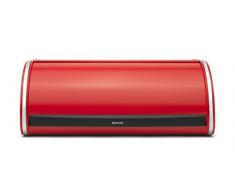 Brabantia 484001 Portapane in Acciaio, Apertura a Scomparsa, Passion Red