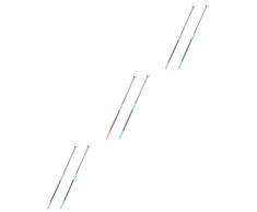 Cabilock 6 Pcs Stendibiancheria In Acciaio Inox Retrattile Stendibiancheria Retractil De Armadio Gancio Palo Stendibiancheria Prop Palo Telescopico Con Gancio Palo Telescopico Per Impieghi