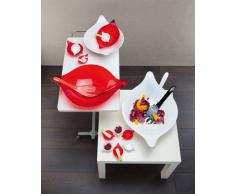Koziol 3692100 Leaf - Insalatiera con Posate Taglia Unica Multicolore