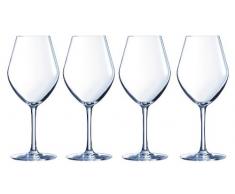 Chef & Sommelier Calici di Vino Astuccio 4, 35 cl Modello Arom Up Fruity White