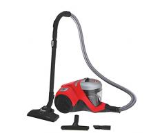 Hoover H-POWER 300 HP310HM 011 Aspirapolvere Senza Sacco, 850W, 2 L, 75 dBA, Ciclonico, Spazzola Parquet, Filtro Epa, Raggio di Azione 9,5 m, Rosso