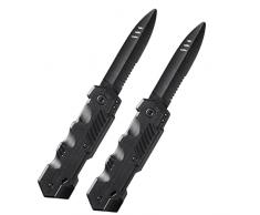 Coltello da Pugnale a Scomparsa 2 Prop per Scherzi Coltellino Finto con Lama Retrattile in Plastica Giocattolo a Scatto Magico per Trucchi per Bambino Halloween Carnevale (Stile Delicato)