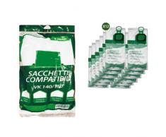 GE.RA 12 SACCHETTI COMPATIBILI PER VORWERK FOLLETTO VK140 150 (NO VK 200 220S 135 131)
