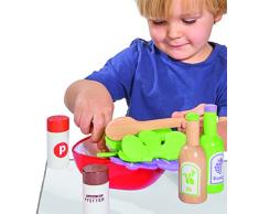 Simba Dickie Eichhorn 100003738 – Set per Insalata con Verdure, Sale e Pepe Saliera, aceto e Olio, Ciotola, 28 Pezzi, in Legno di Quercia, Compensato