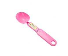 Bilancia da Cucina Elettronica Bilancia pesata Cucchiaio Cucchiaio di misurazione Cucina, da e Bar Tavolo da Pranzo Piccolo per 4 Cerchi (Pink, One Size)