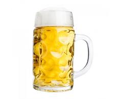 Van Well Boccale graduato da 0,5 l, mezzo litro, con manico, boccale per birra lavabile in lavastoviglie, perfetto per la gastronomia