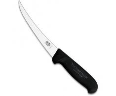 Victorinox Coltello per disossare, curvo, stretto, FIBROX, 5.6603, Nero (schwarz), taglia unica