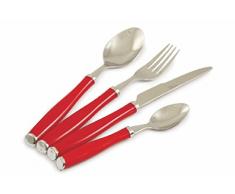 Galileo Casa 2169888 Rumba Set 24 Pezzi Posate, Rosso