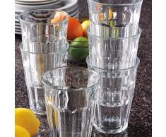 Duralex Picardie bicchiere da acqua 360ml, senza contrassegno di riempimento, 6 bicchieri