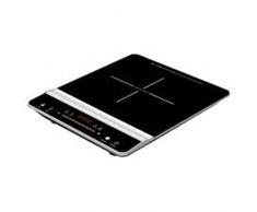 Melchioni Family TSUNAMI1 Fornello a Induzione portatile, Vetro Nero, 1 piastra, 2000W, Multifunzione, Timer 180min, Temperatura 60/240° C, Ultrasottile, Display Digitale touch, Blocco di sicurezza