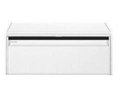 Brabantia 198625 Portapane in Acciaio, Apertura a Ribalta, Bianco