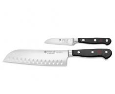 Wüsthof Set di coltelli 2 pezzi, Classic (1120160201), set di coltelli professionali incl. Coltello Santoku (lama da 18 cm) e coltello da cucina (8 cm), coltello da chef affilato