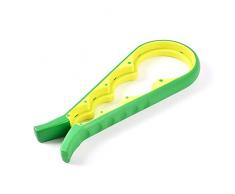 ZENVALY Apribarattoli, Multifunzione Apribottiglie, Apriscatole a Mano, Apribarattoli Gomma Universale, Pinza per Barattoli, per Cucina, Ristorante, Bar, Anziani, Artrite Malati, Verde