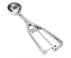 Paletta per Gelato in Acciaio Inossidabile,Cucchiaio Porzionatore Paletta,Porzionatori da Gelato,Cucchiaio per Gelato Porzionatore Gelato Professionale Misura 4cm Polpette Muffin Palla Gelato