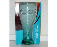 Coca Cola - Bicchiere da collezione in vetro, turchese, edizione limitata, Mc Donalds