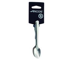 Arcos Serie Toscana - Cucchiaino Moka Set (6 Cucchiaio) - Monoblocco Unipezzo Acciaio Inossidabile 18/10 e 115 mm Colore Argento