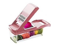 Tagliaverdure Mandolina - Affettatrice Taglia Verdure, Tritatutto Aglio Affettare, Affetta Trita Cipolla Patate Frutta, Multifunzione Cucina Affettaverdure Taglia, Mandolina Verduretagliaverdure