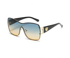 XDOUBAO Occhiali da sole Occhiali da sole Uomini e donne Coppia Personalità Personalità Sunglasses Street Tide Bicchieri Sunshade Tide-Foto Colore_Scatola nera sul cestino